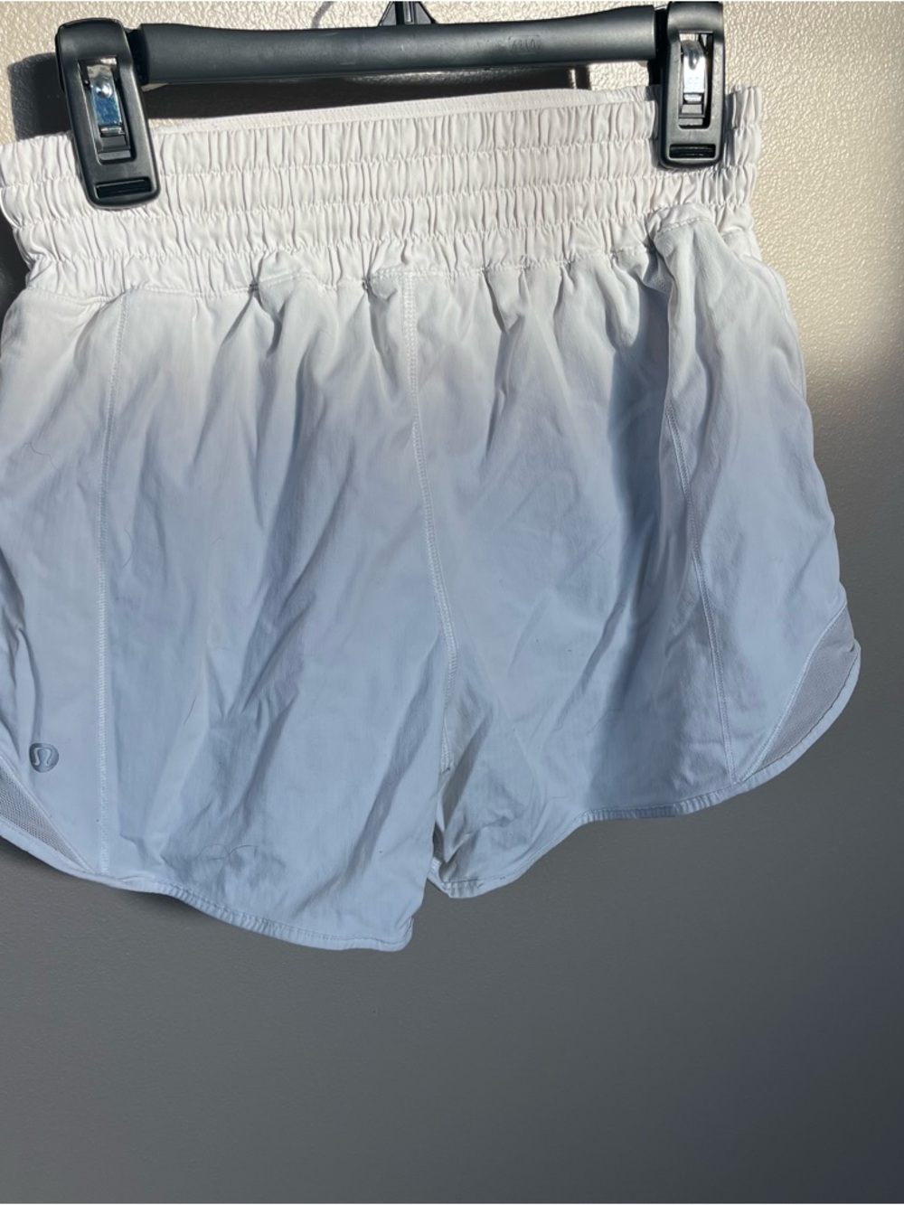 lululemon athletica White Elastic-Waist Athletic Shorts